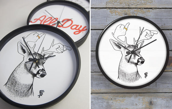 Time flies when your heart has wings. New Upper Playground x BLIK clocks.