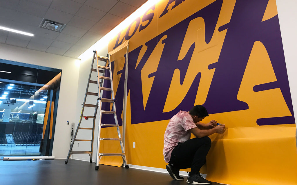 BLIK Custom Wall Graphics for the Los Angeles Lakers Training Facility