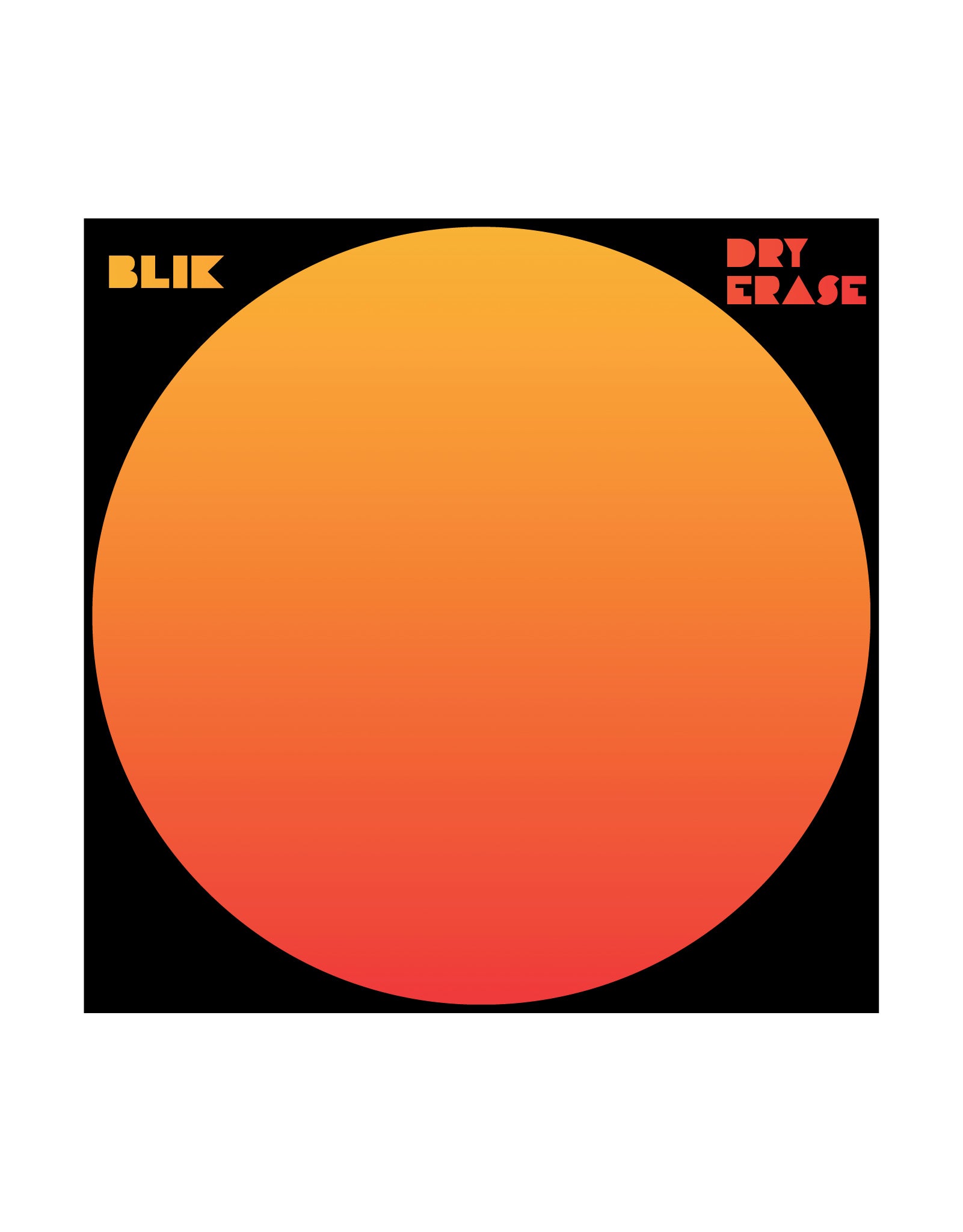 Circle - Orange Gradient Dry Erase