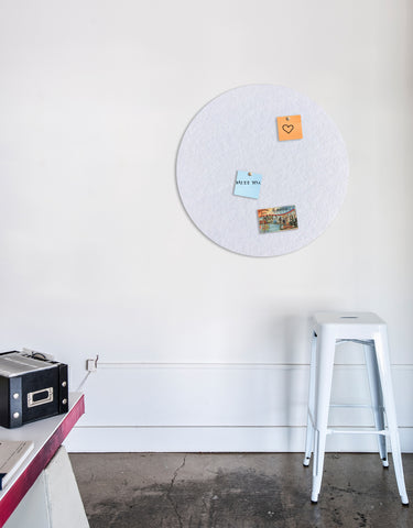 Circle Pinboard, Large in White