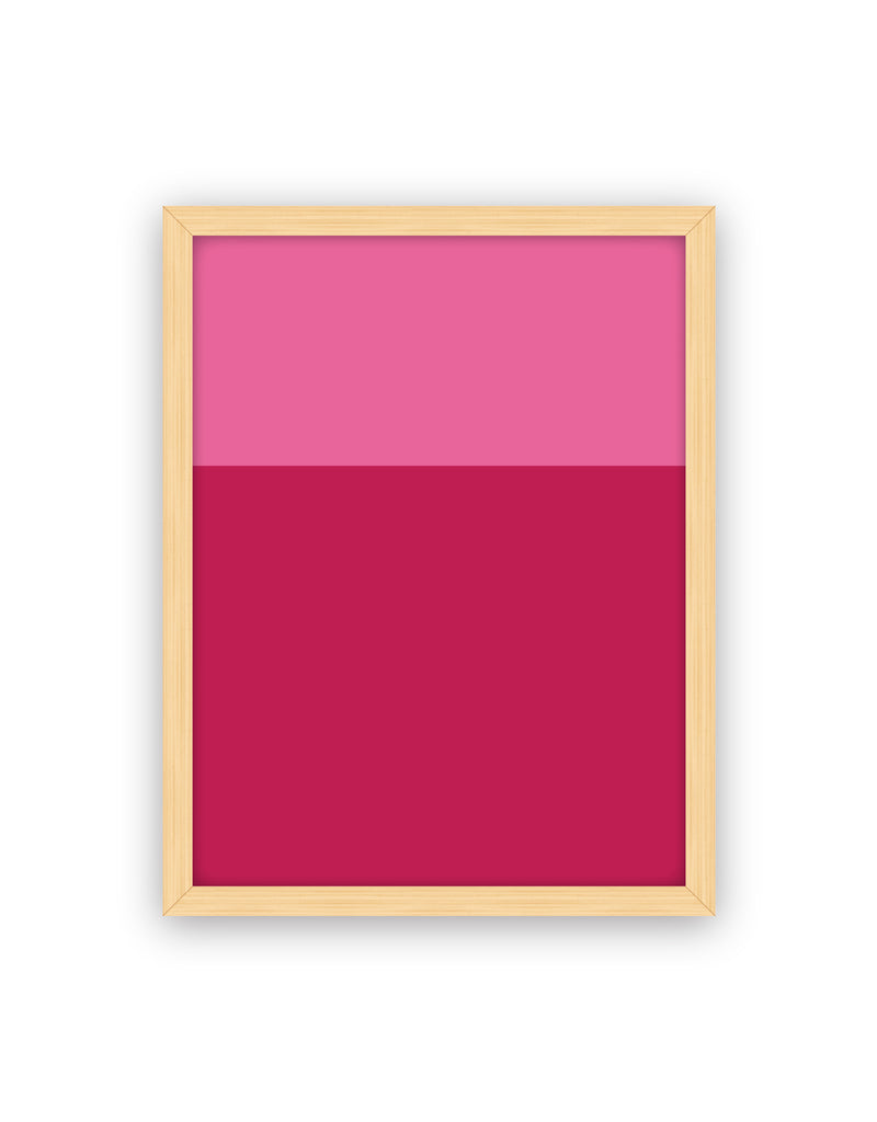 Color Block Dry Erase, Natural Frame