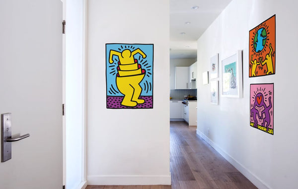 Pop life! New Keith Haring wall graphics brighten up blank walls.