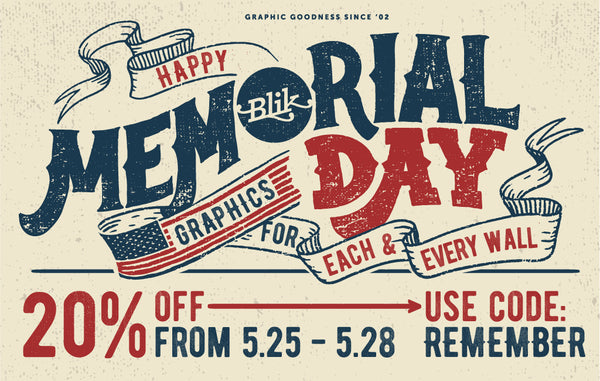 20% off the entire Memorial Day weekend.