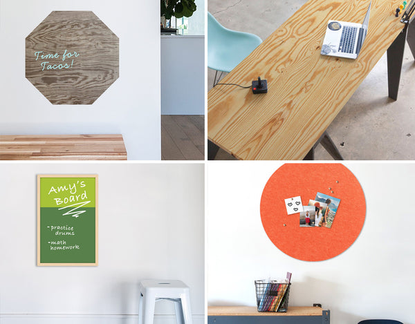 BLIK works from home. 20% off dry erase, pinboards and Surface Skins.