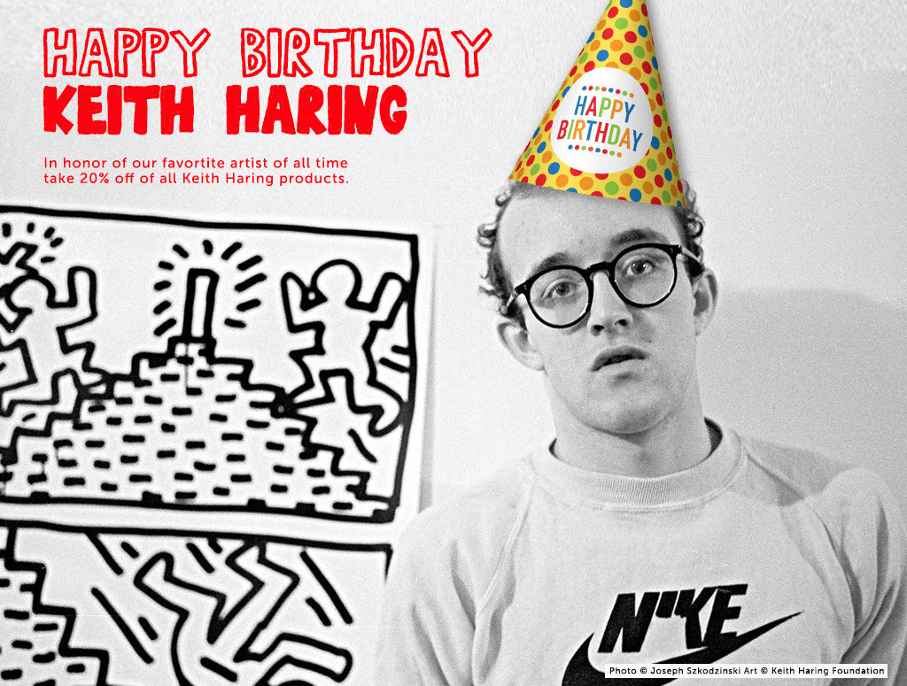 May 4 is Keith Haring's birthday! Let's celebrate with 20% off.