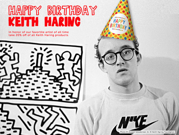 May 4 is Keith Haring's birthday! Let's celebrate with 20% off.