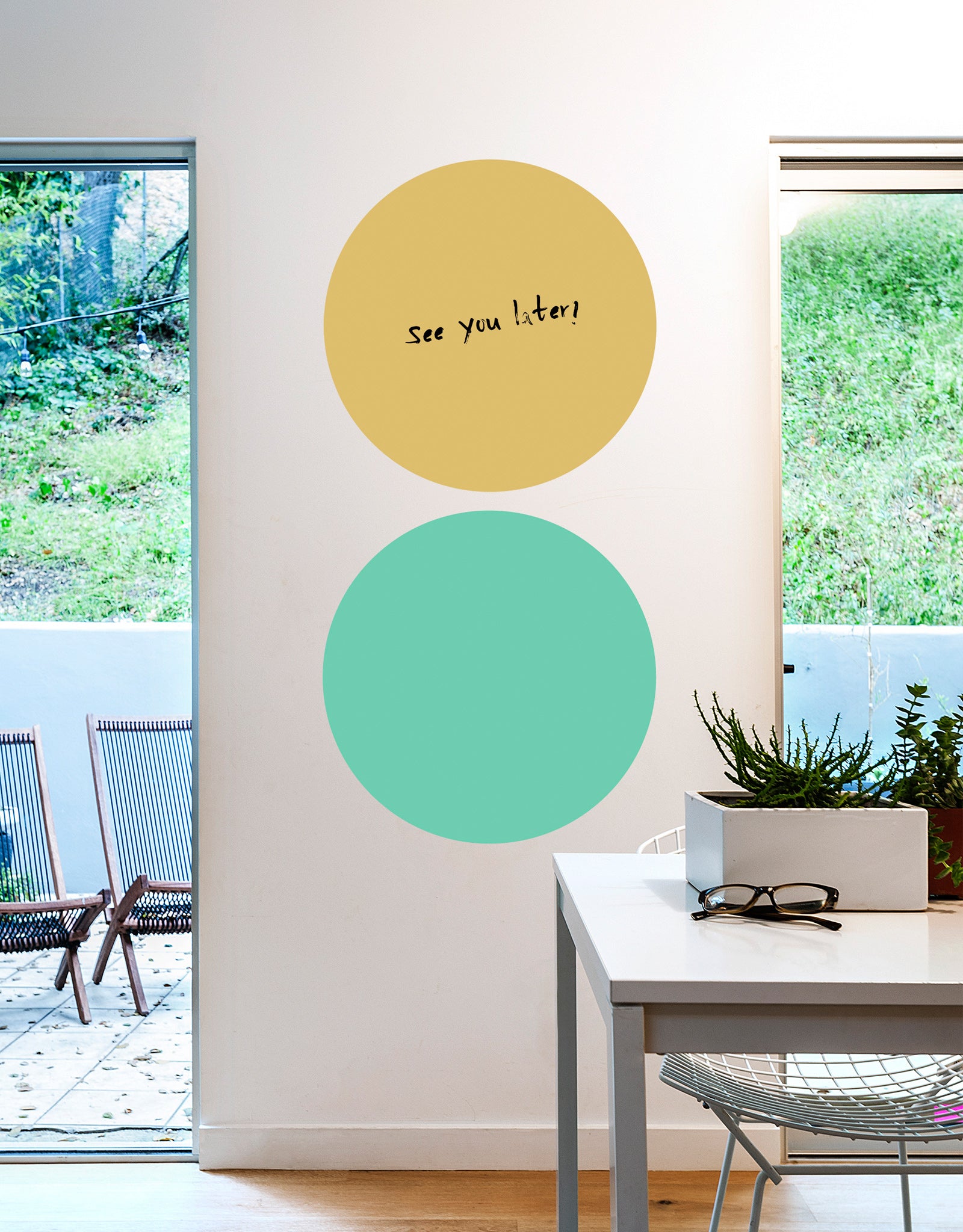 The Not Whiteboard Dry Erase Removable Wall Decal | Colorful Whiteboard Alternative | 16 x 26 Inches by BLIK Surface Graphics (Mint)