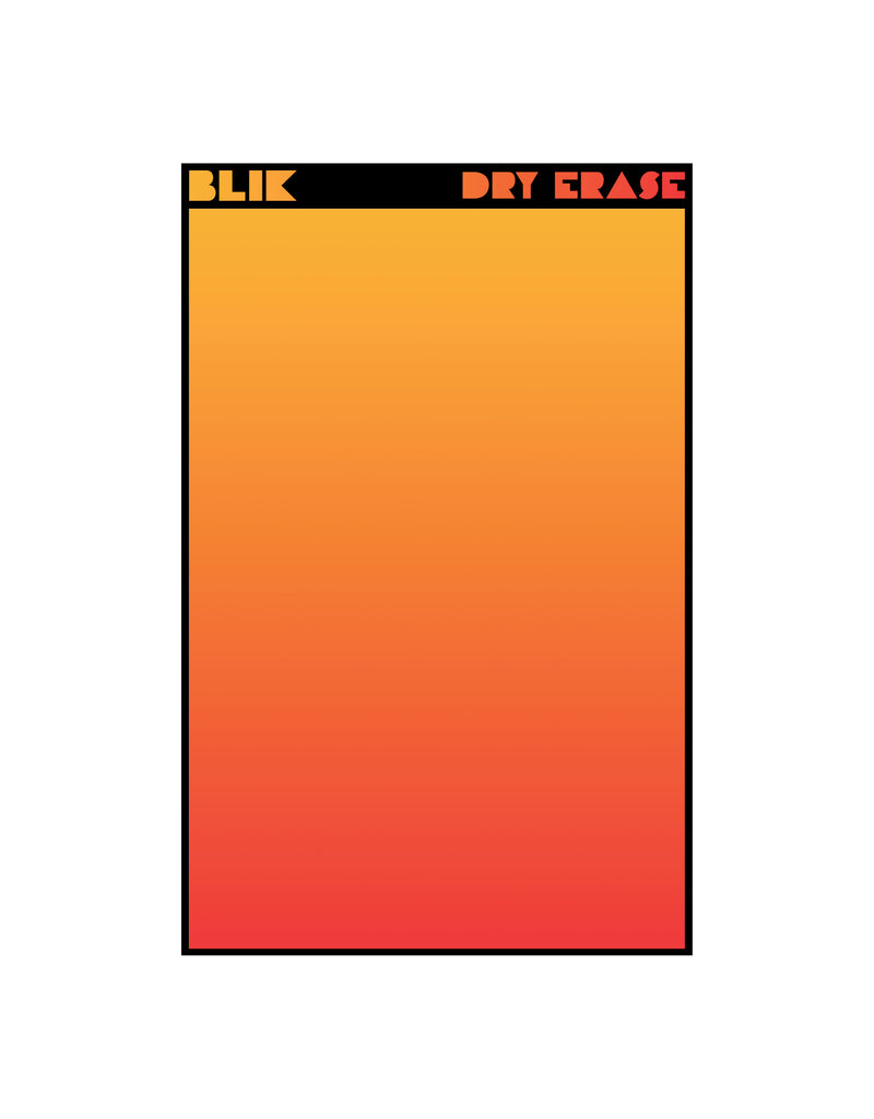 Rectangle - Orange Gradient Dry Erase