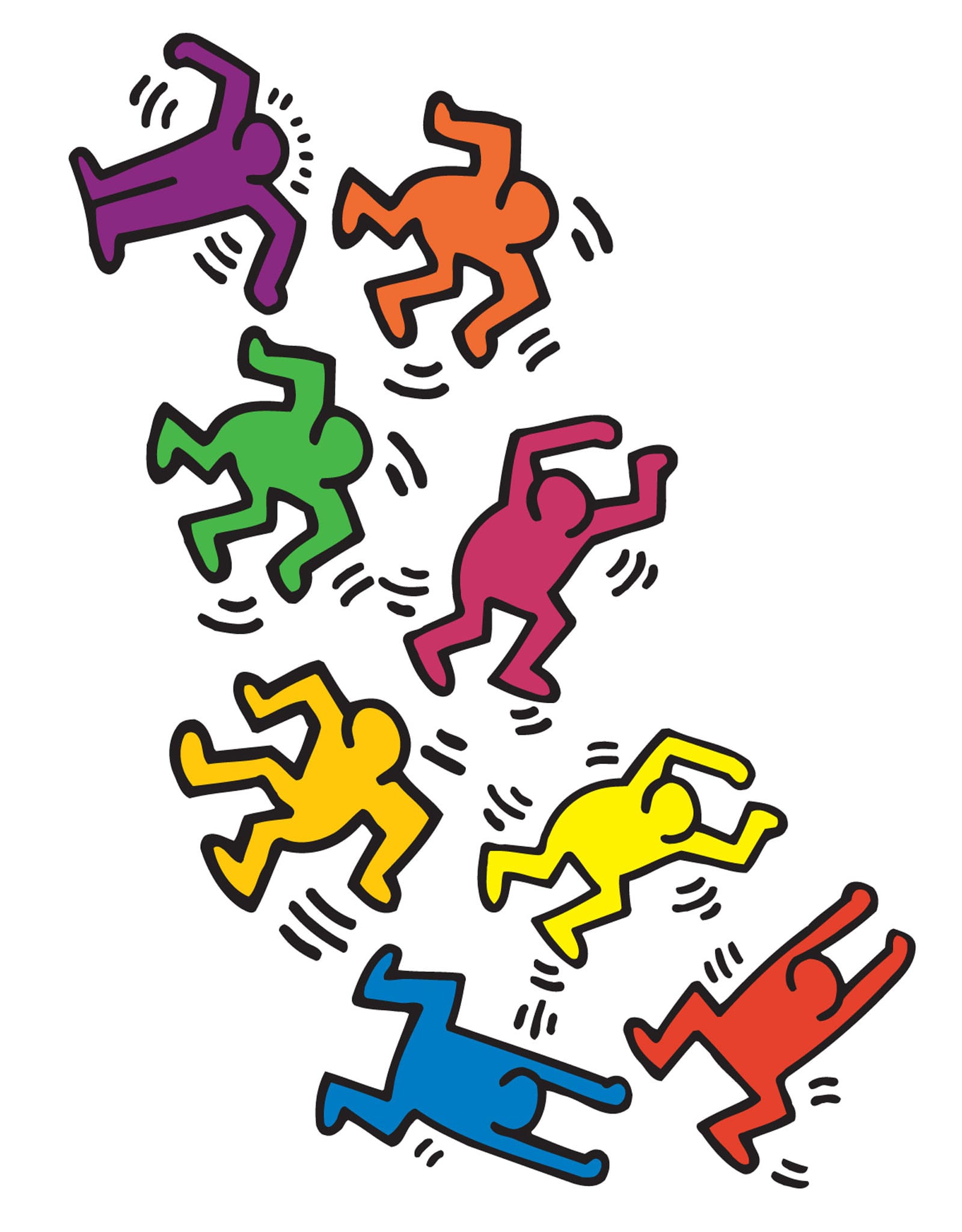 Keith Haring Dancers Wall Decal Keith Haring Wall Art Blik