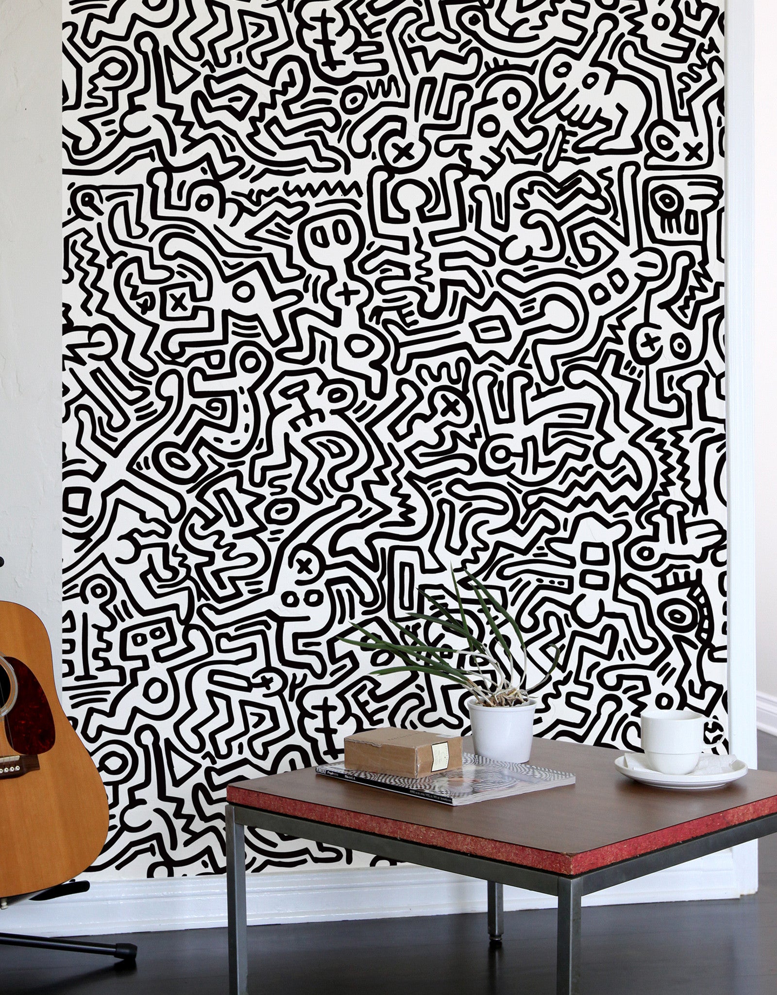 Grey Urban Chalk Peel and Stick Wallpaper
