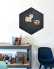 Hexagon Pinboard, Large in Charcoal