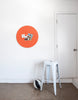 Circle Pinboard, Large in Tangerine