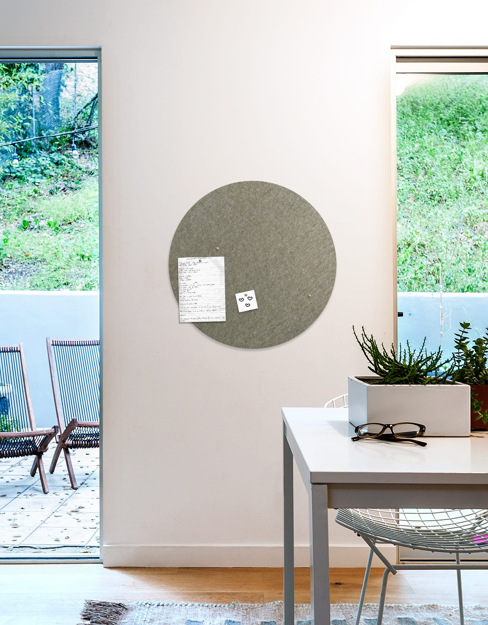 Circle Pinboard, Large in Stone