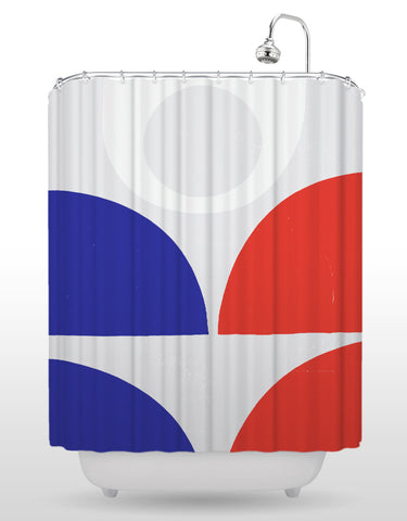 NCC Red, White and Blue Shower Curtain