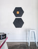 Hexagon Pinboard, Small in Charcoal