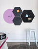 Hexagon Pinboard, Large in Charcoal