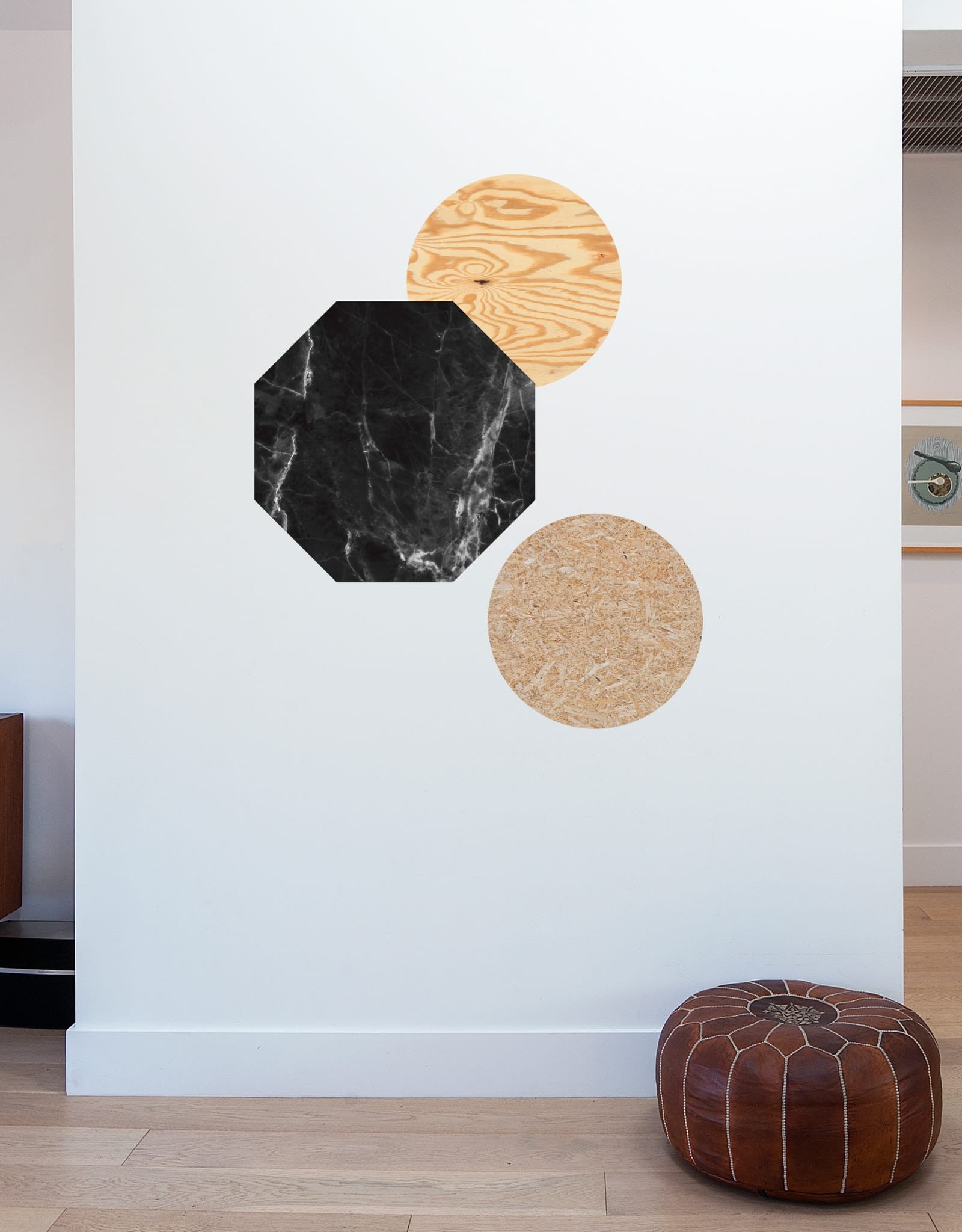 Light Wood Dry Erase - Circle