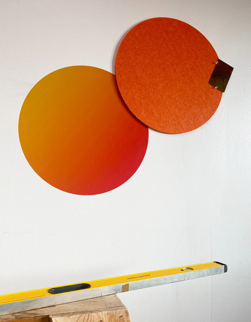 Circle - Orange Gradient Dry Erase